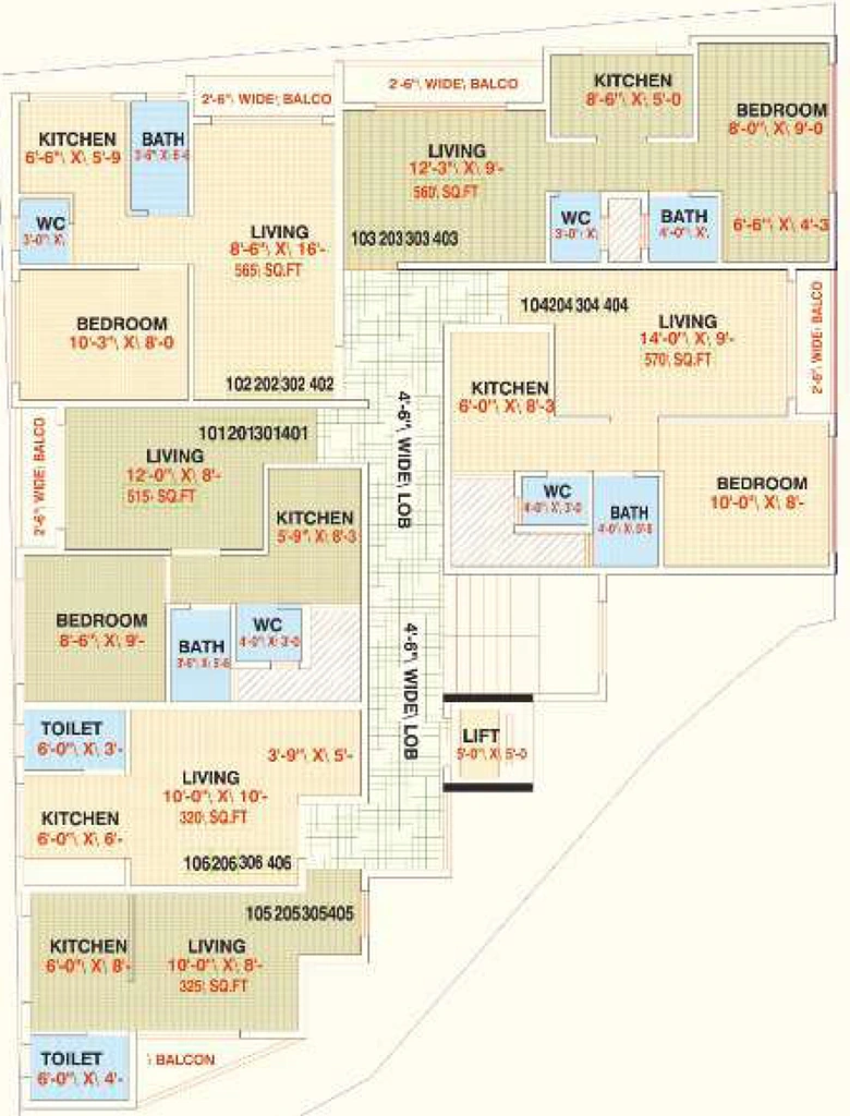 Floor Plan of Sai Empire in Panvel, Navi Mumbai - Image 328690