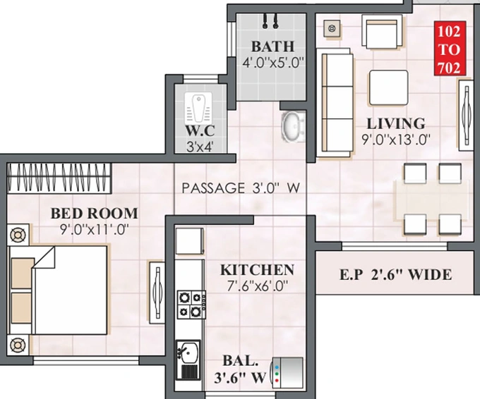 1 BHK Flat in Panvelkar Estate Greenford in Badlapur East, Thane - Image 446016
