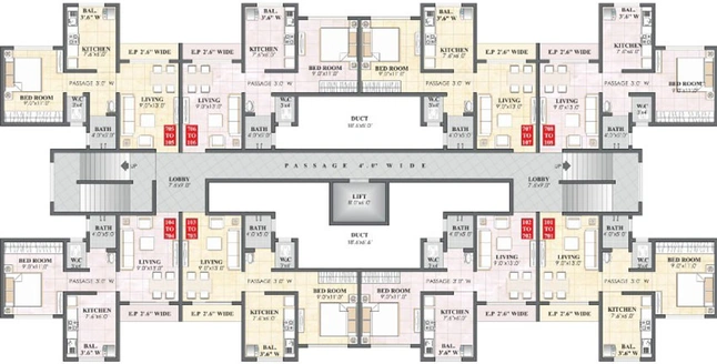 Floor Plan of Panvelkar Estate Greenford in Badlapur East, Thane - Image 23095