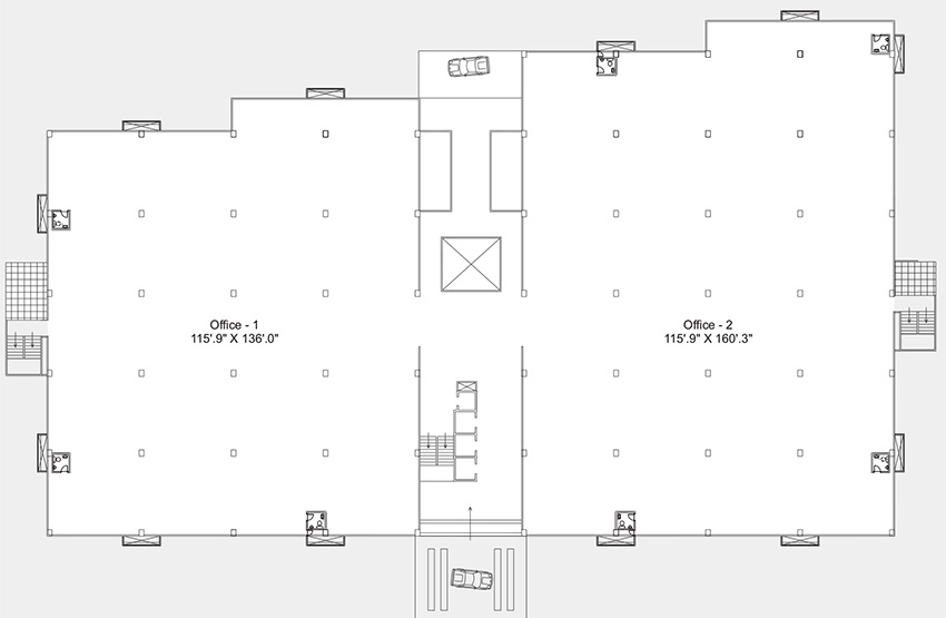 Floor Plan of Parshwanath Infotec in Vastral, Ahmedabad - Image 328766
