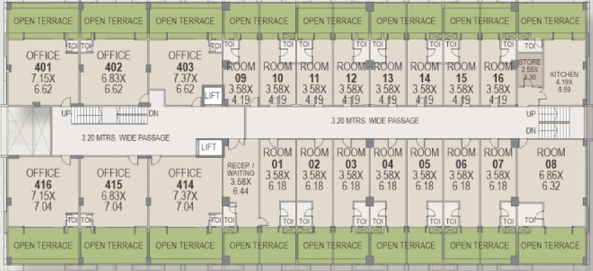 Floor Plan of Pramukh Anand Mall in Randesan, Gandhinagar - Image 328799