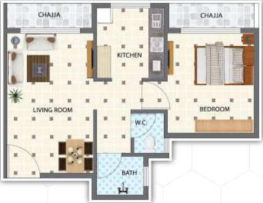 1 BHK Flat in Anmol Shree Apartment in Ulwe, Navi Mumbai - Image 876464