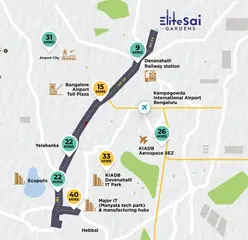 Location of Shriram Elite Sai Gardens - Image 328869