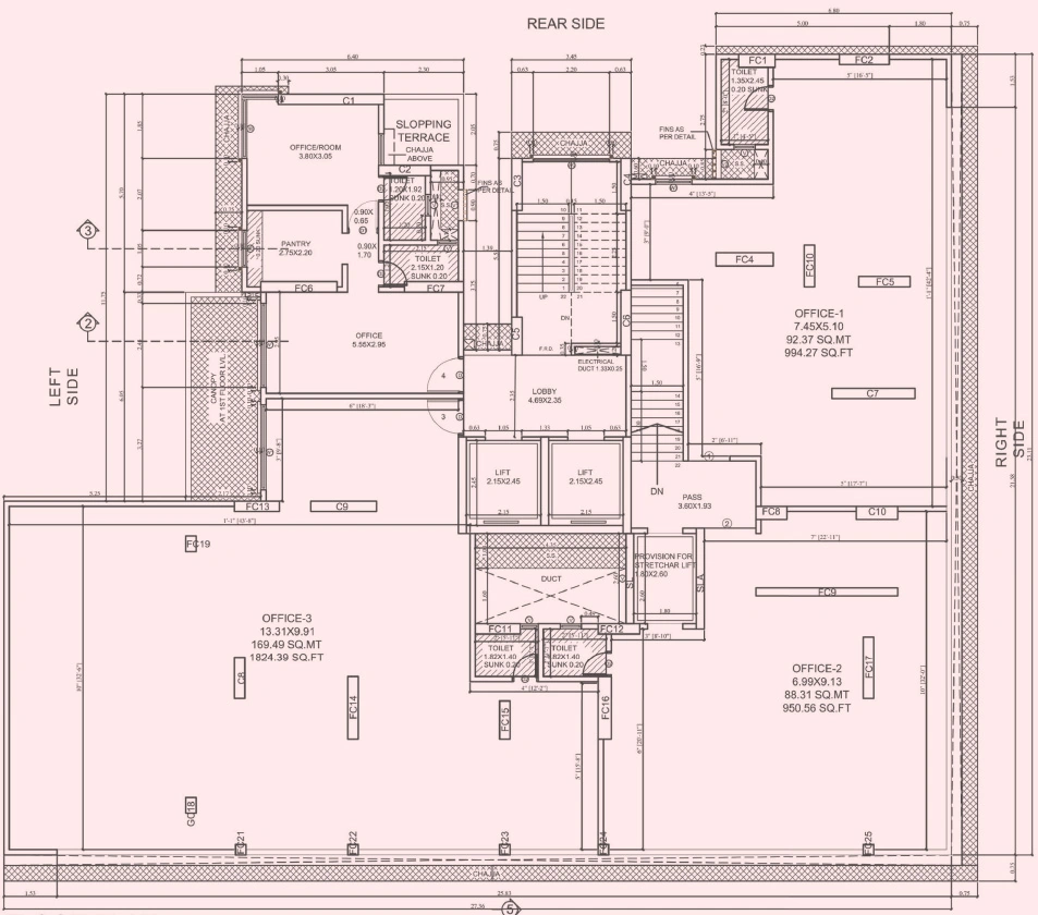 Floor Plan of Commercial Kaustubh Sun And Moon in Borivali East, Mumbai - Image 329022