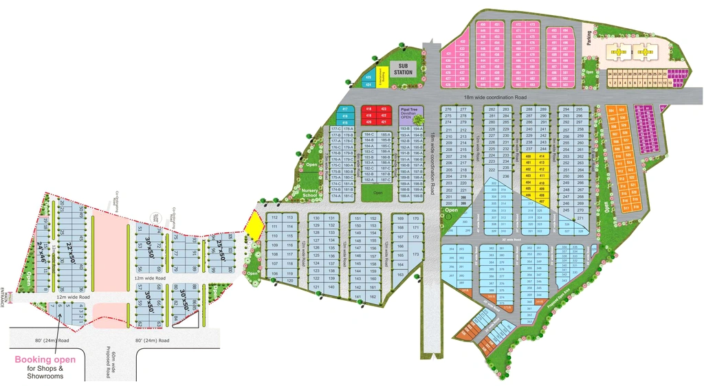 Master Plan of Crystal Ideal City in Awadhpuri, Bhopal - Image 329010