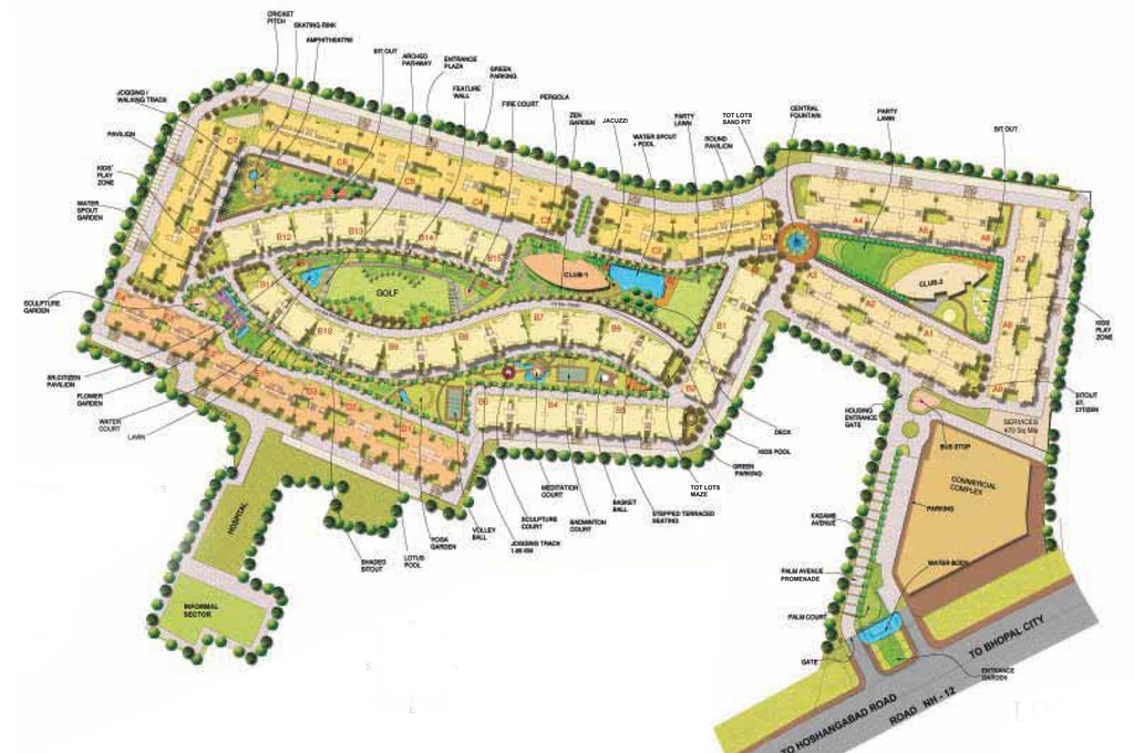 Master Plan of Globus Coral Woods in Misrod, Bhopal - Image 329060