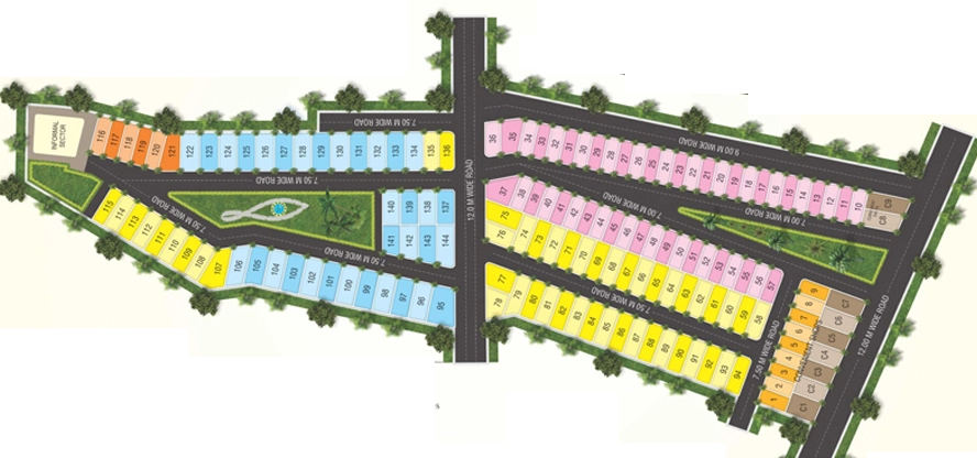 Master Plan of JDN Kasturi Royal Park - Residential in Katara Hills, Bhopal - Image 329147