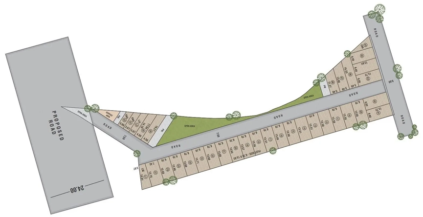 Master Plan of Skyline Villas in Bawadiya Kalan, Bhopal - Image 329173