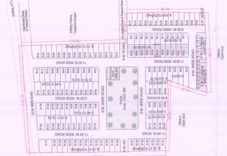 Master Plan of Rising Treasure Dream West in Rangwasa, Indore - Image 329285