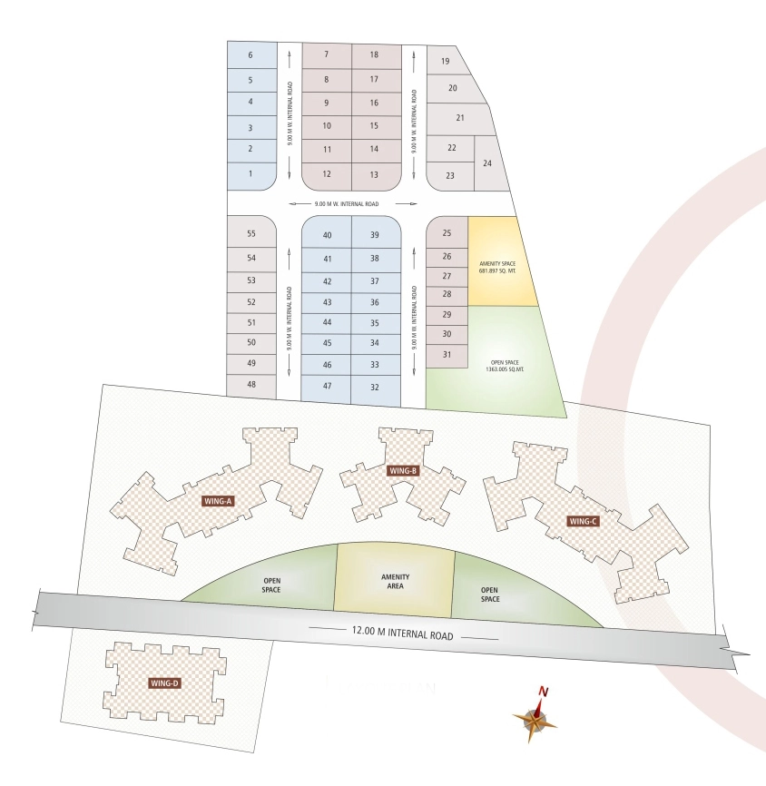 Master Plan of Balaji Silver Icon 3 in Wardha Road, Nagpur - Image 329696