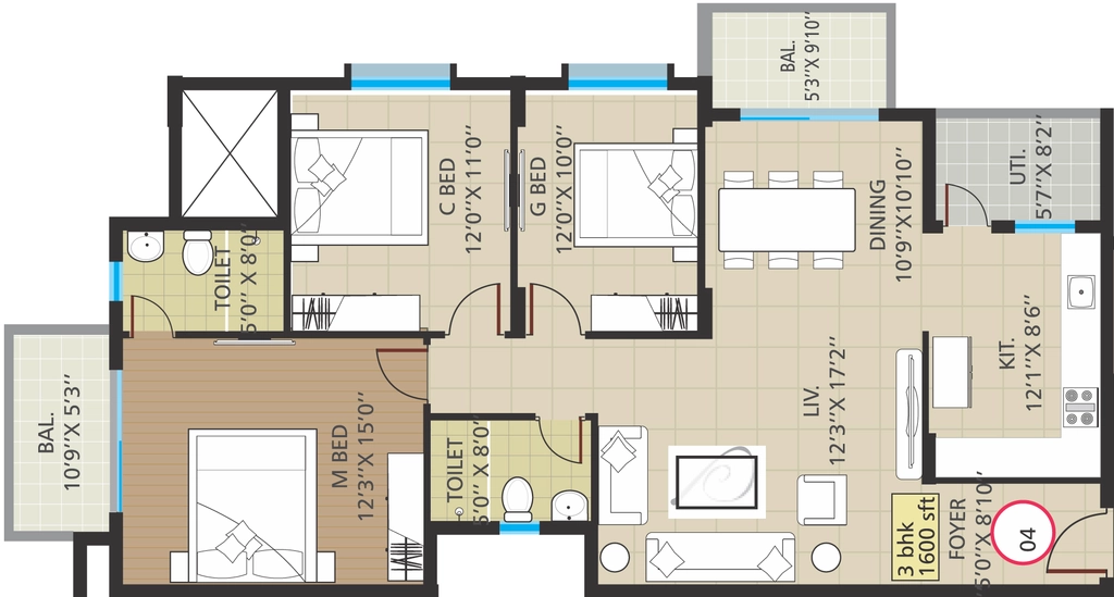 3 BHK Flat in Sumadhura Shikharam in Whitefield, Bangalore - Image 876964