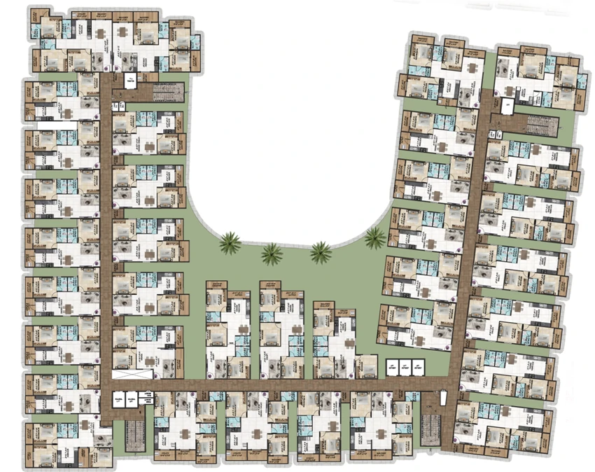 Floor Plan of DS MAX SkyShlokam in Navarathna Agrahara, Bangalore - Image 329889