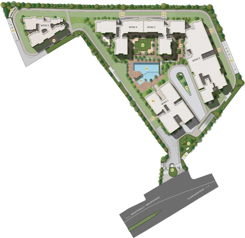 Master Plan of Sobha Infinia in Sarjapur Road, Bangalore - Image 329908