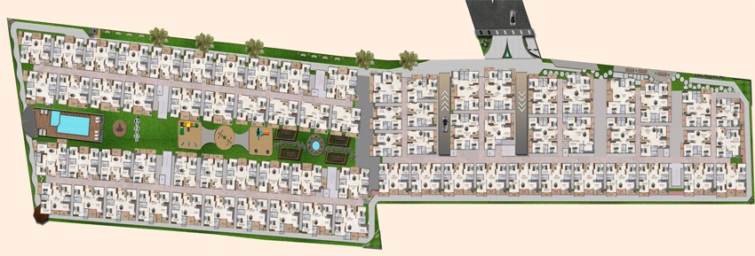Floor Plan of DS MAX Sahara Grand in Hosa Road, Bangalore - Image 329936