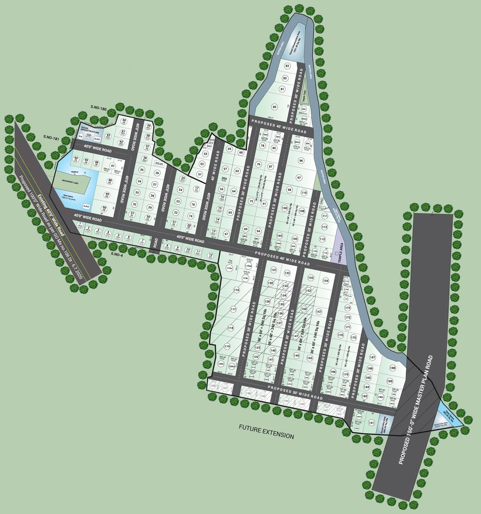 Master Plan of Sri Jagathswapna Spanesta Villa in Ghatkesar, Hyderabad - Image 330198