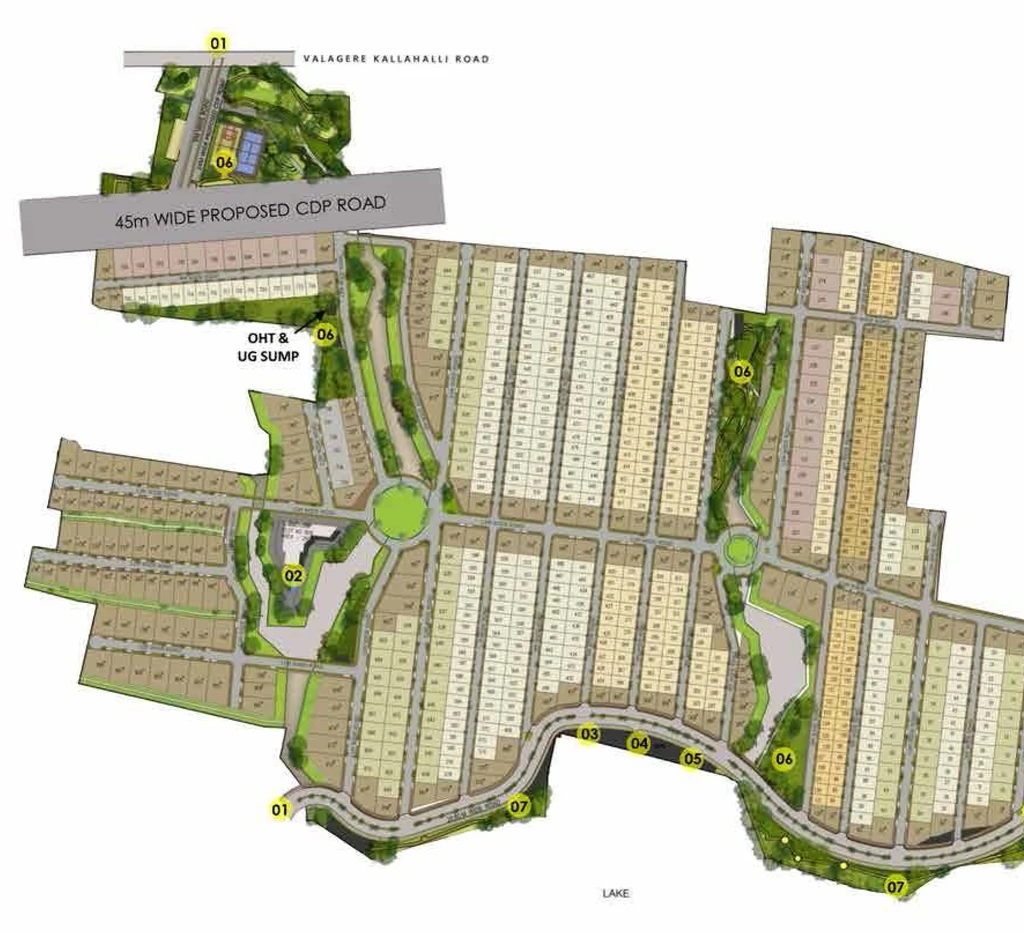 Master Plan of Prestige Great Acres in Sarjapur Road, Bangalore - Image 330387