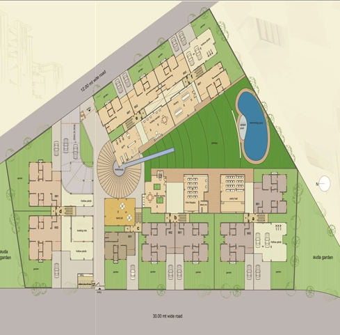 Master Plan of Mangalam Nirvana 2 in Sola, Ahmedabad - Image 330432