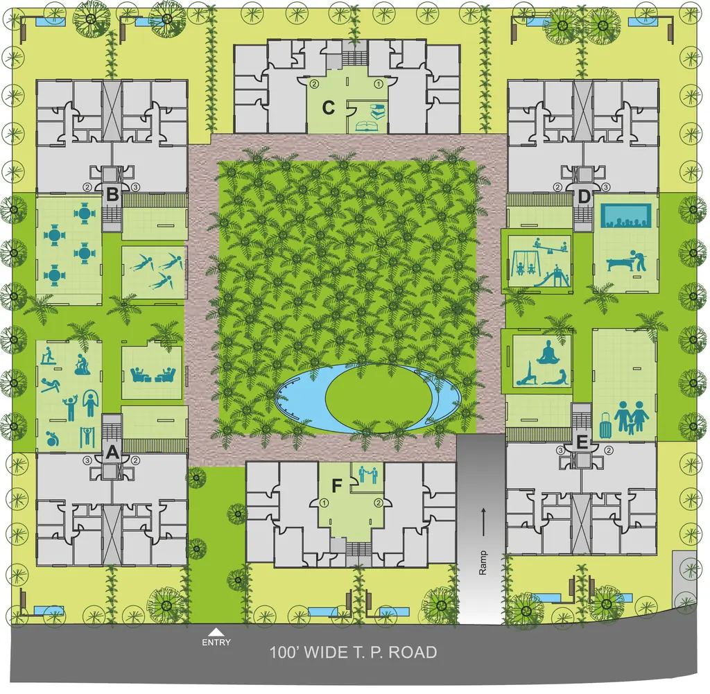 Master Plan of Sangath Posh in Chandkheda, Ahmedabad - Image 330449