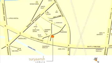 Location of Suryaansh Vedura Bunglows - Image 330507