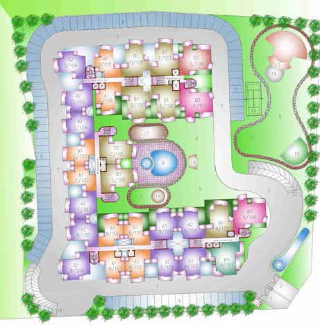 Master Plan of K M Residency in Raj Nagar Extension, Ghaziabad - Image 331064
