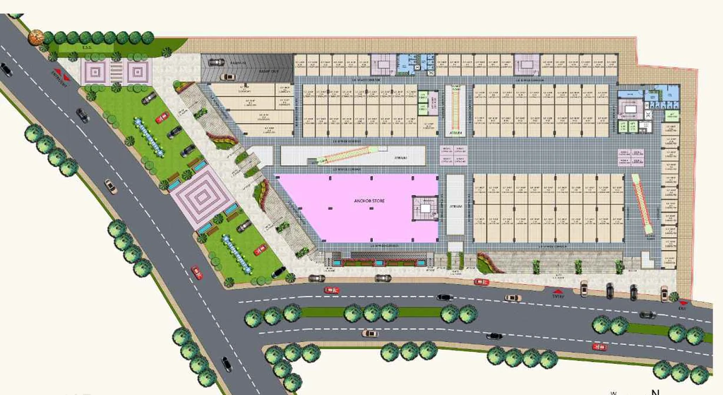 Master Plan of TRG The Mall in Crossings Republik, Ghaziabad - Image 331088