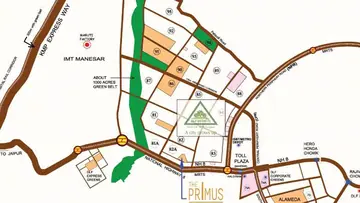 Location of DLF The Primus - Image 331164
