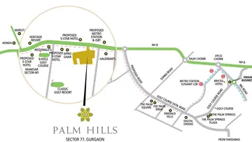 Location of Emaar MGF Palm Hills - Image 331244