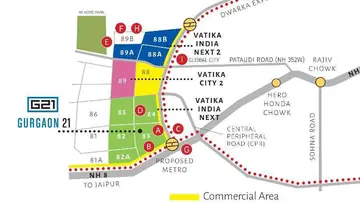Location of Vatika Gurgaon 21 - Image 331308