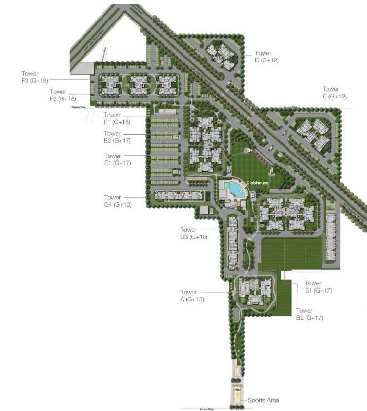 Master Plan of Vatika Gurgaon 21 in Sector 83, Gurgaon - Image 331307