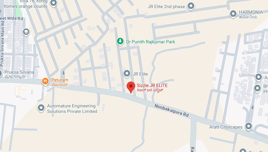 Location of Sizzle JR Ellite in Budigere Road, Bangalore - Image 331690