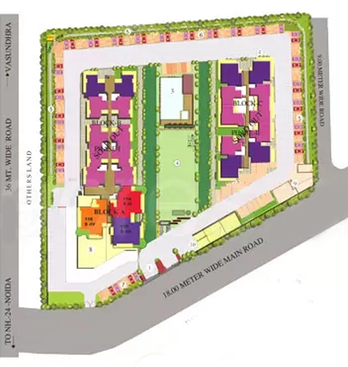 Master Plan of Gaur Valerio in Indirapuram, Ghaziabad - Image 331835