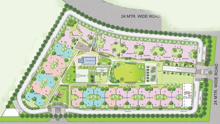 Master Plan of AFOWO Raksha Addela in Sector 16 C, Greater Noida - Image 331870