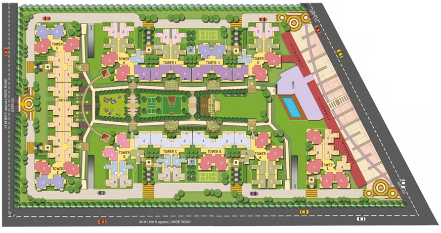 Master Plan of Fusion Homes in Greater Noida West, Greater Noida - Image 331876