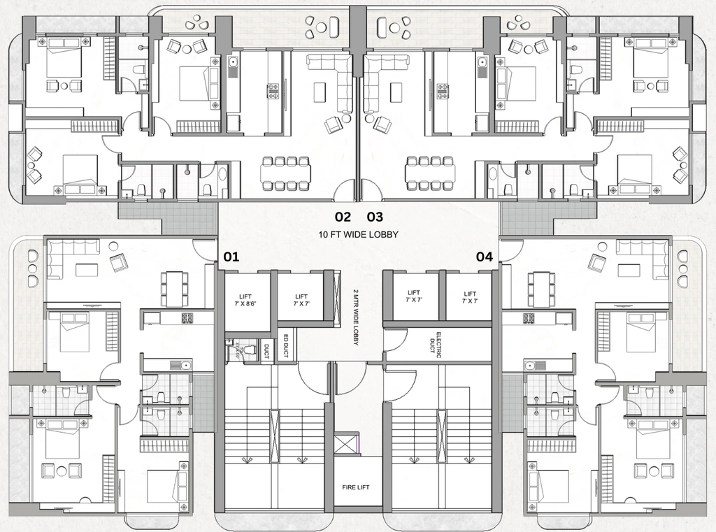 Floor Plan of Multistar Autograph Residency in Andheri West, Mumbai - Image 331938