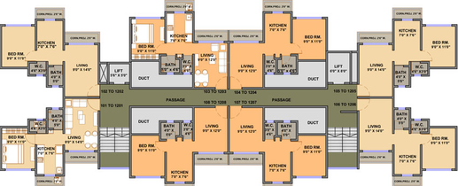 Floor Plan of Panvelkar Estate Oxford in Badlapur East, Thane - Image 23222