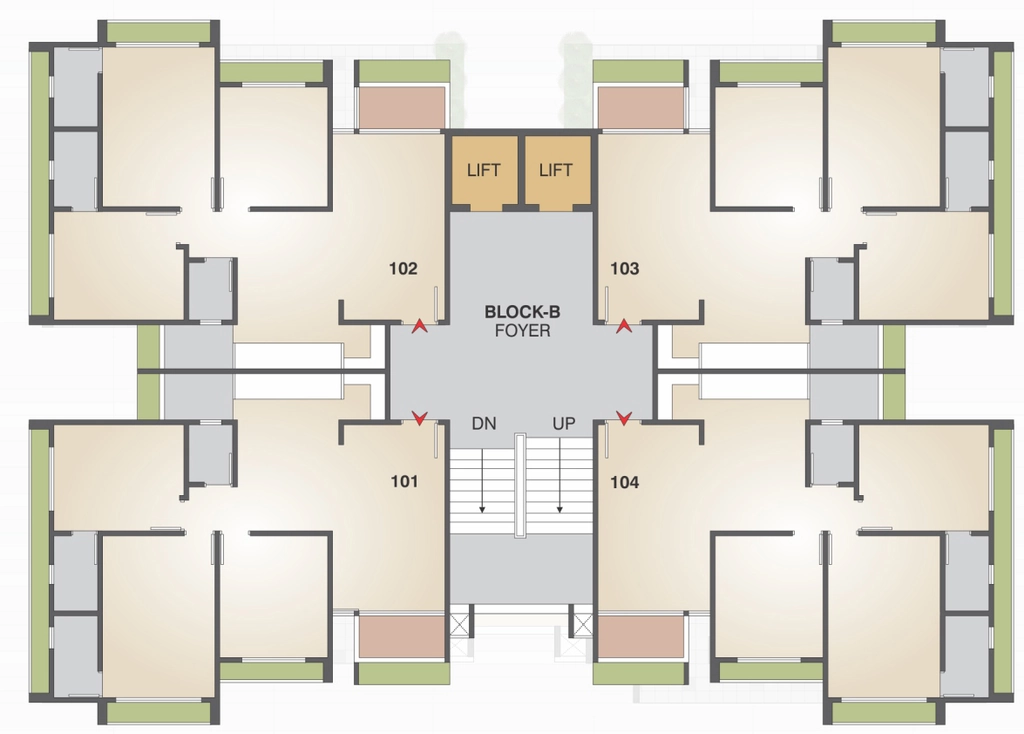 Floor Plan of Shree Shreekar Elite in Bhadaj, Ahmedabad - Image 332009