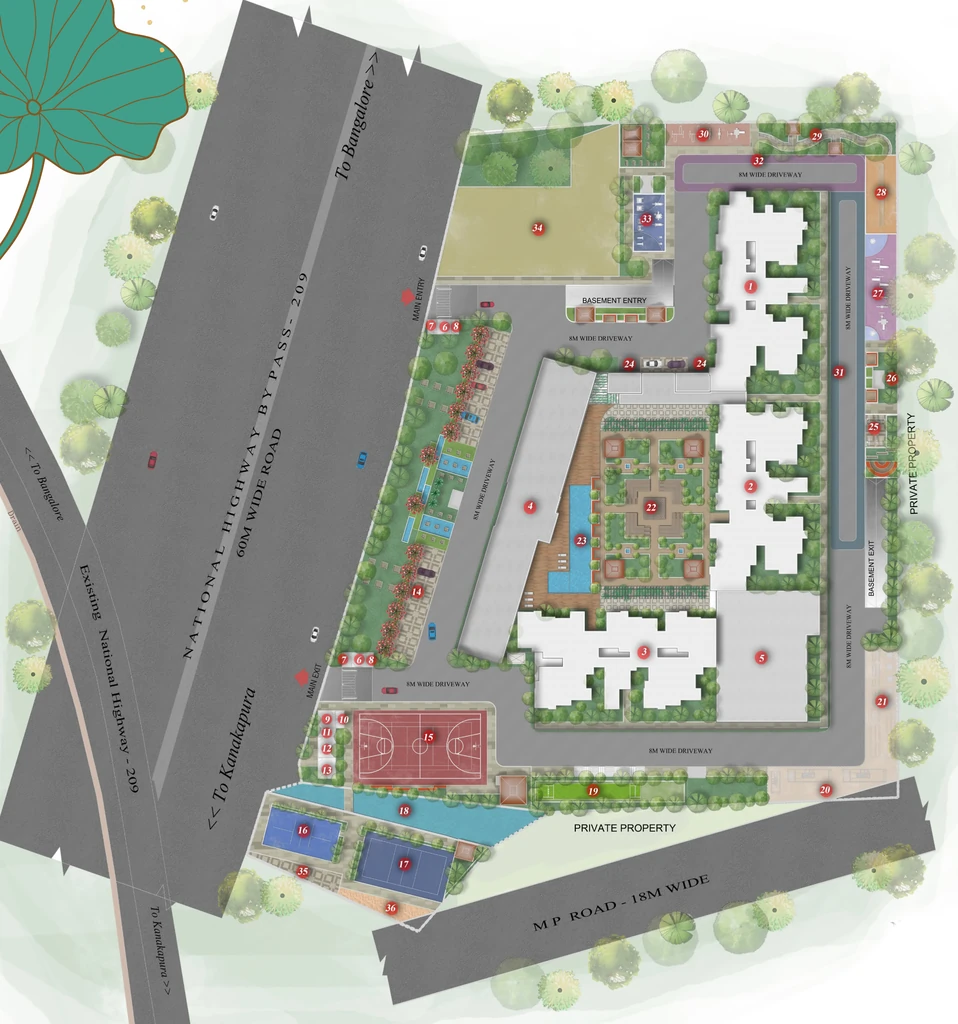 Master Plan of Bren Avaana in Kanakapura, Bangalore - Image 332040