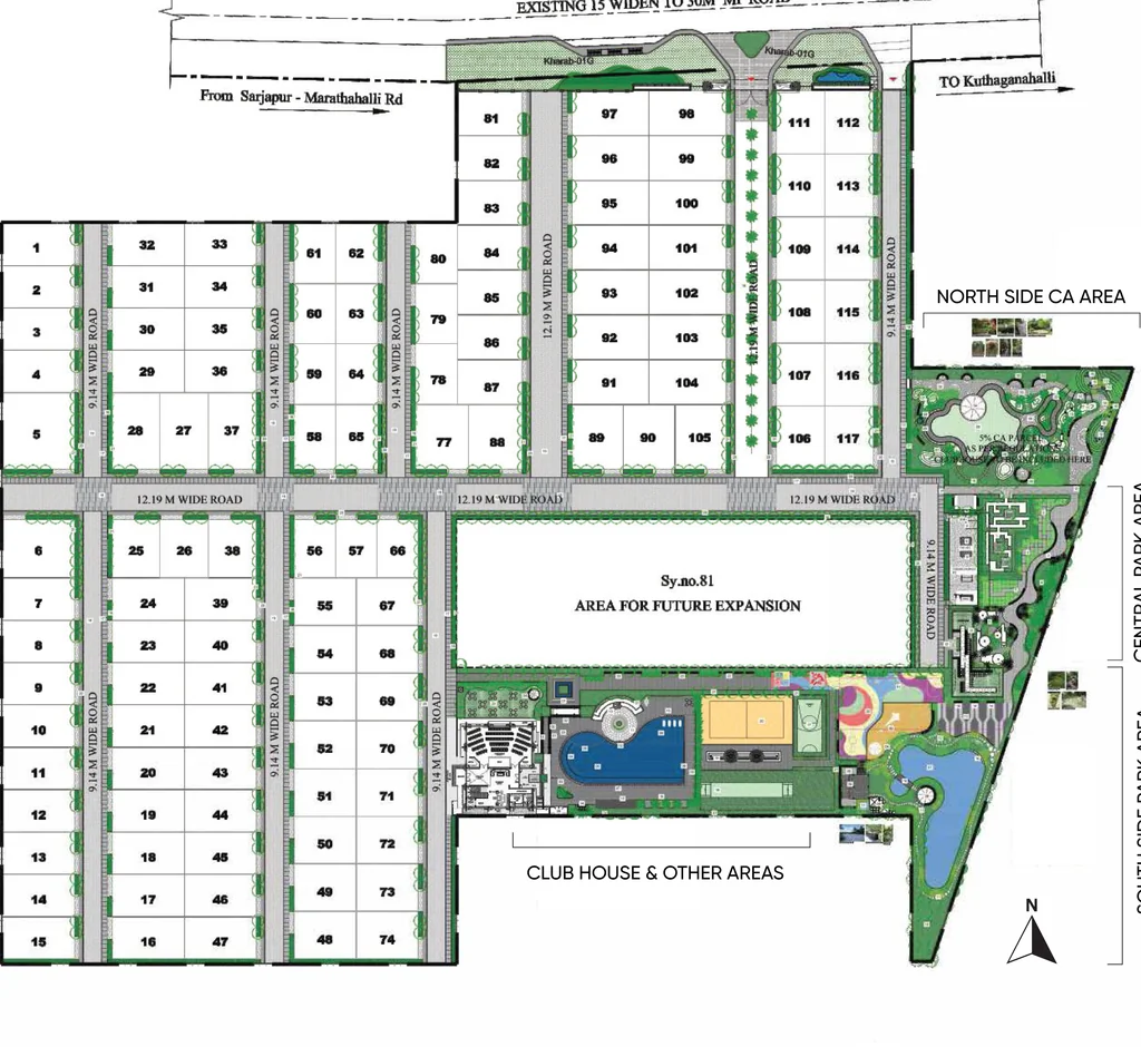 Master Plan of Ruchira Villa Feliz in Sarjapur, Bangalore - Image 332099