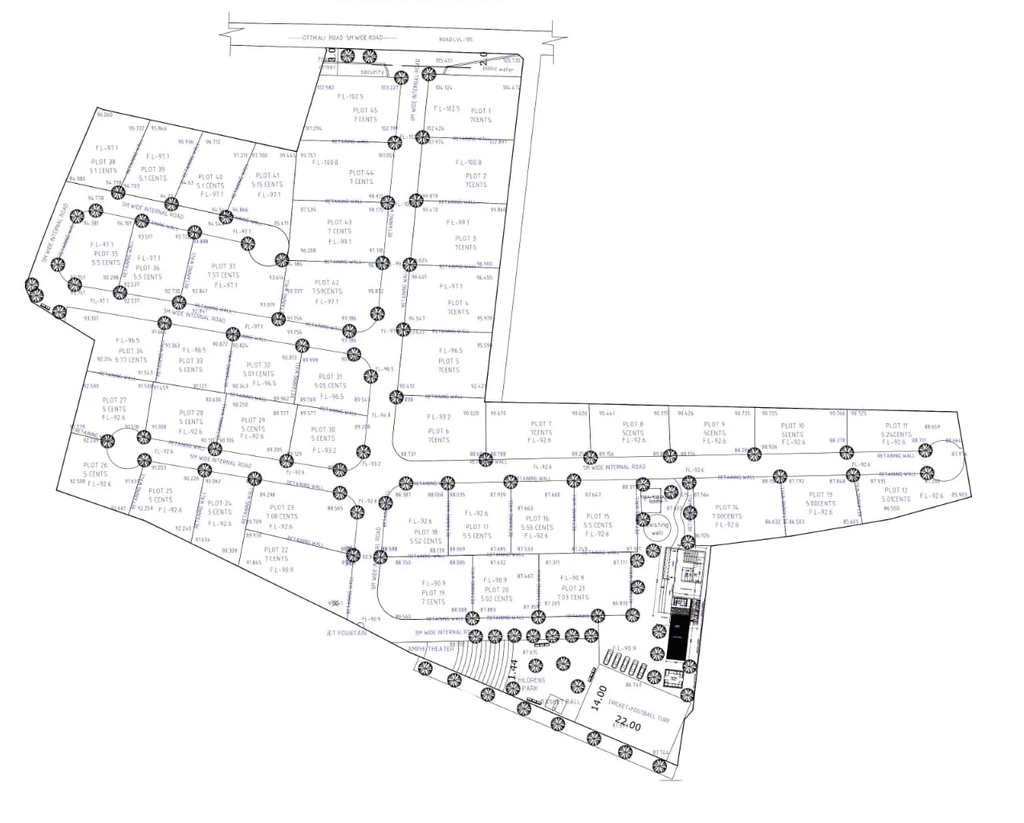 Master Plan of Pavalius Identity Urban Village in Kakkanad, Kochi - Image 332124