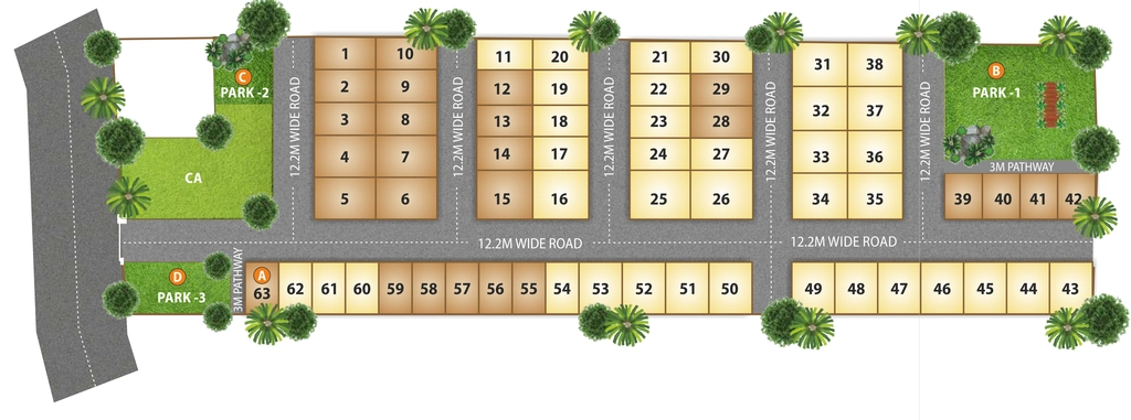 Master Plan of Scioni Villa Rica in Yelahanka, Bangalore - Image 332132