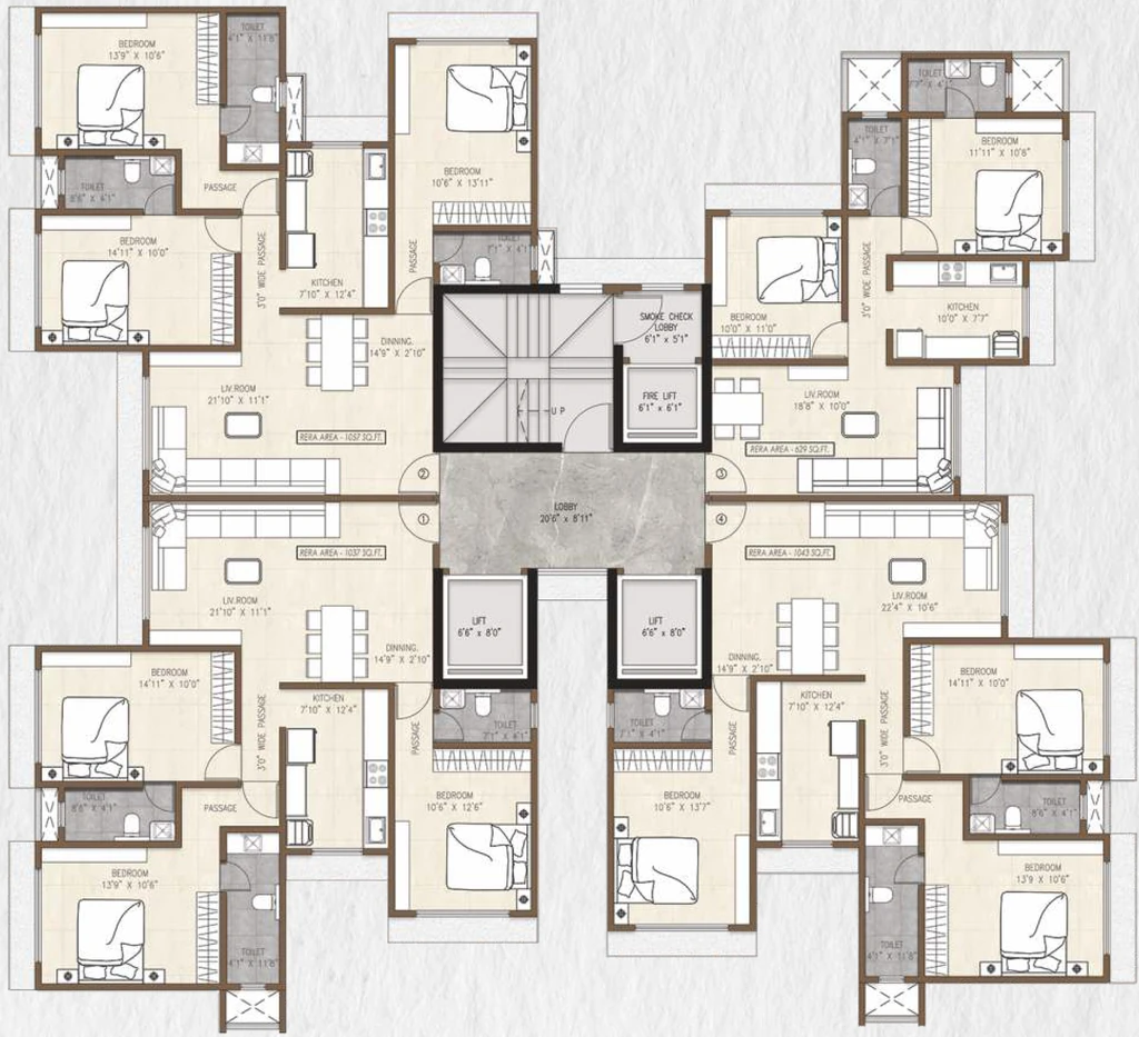 Floor Plan of Pranav The Bandra Gulnar CHSL in Bandra West, Mumbai - Image 332145