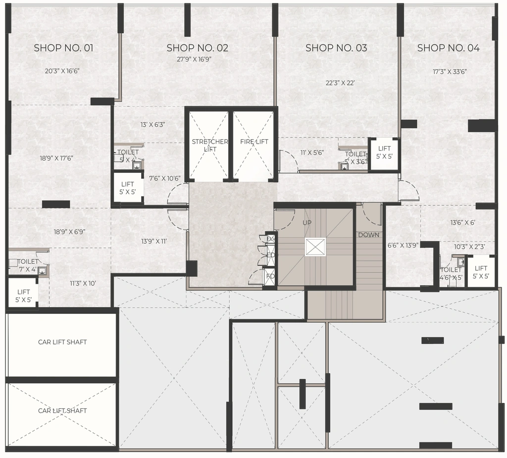 Floor Plan of Commercial PSK Altair 77 in Santacruz West, Mumbai - Image 332173