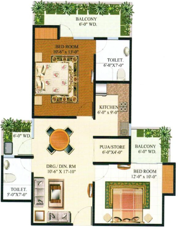 2 BHK Flat in Omkar Royal Nest in Techzone 4, Greater Noida - Image 878445