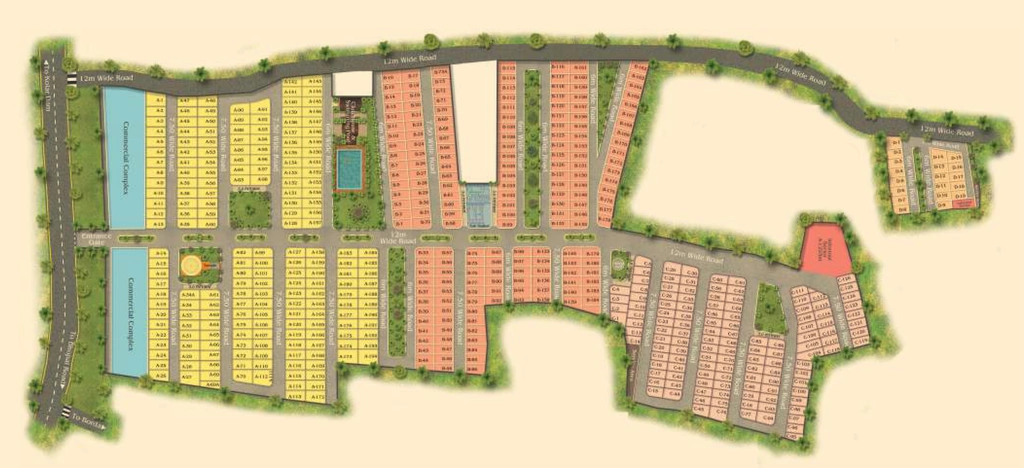 Master Plan of Ultimate English Villa in Kolar Road, Bhopal - Image 332355