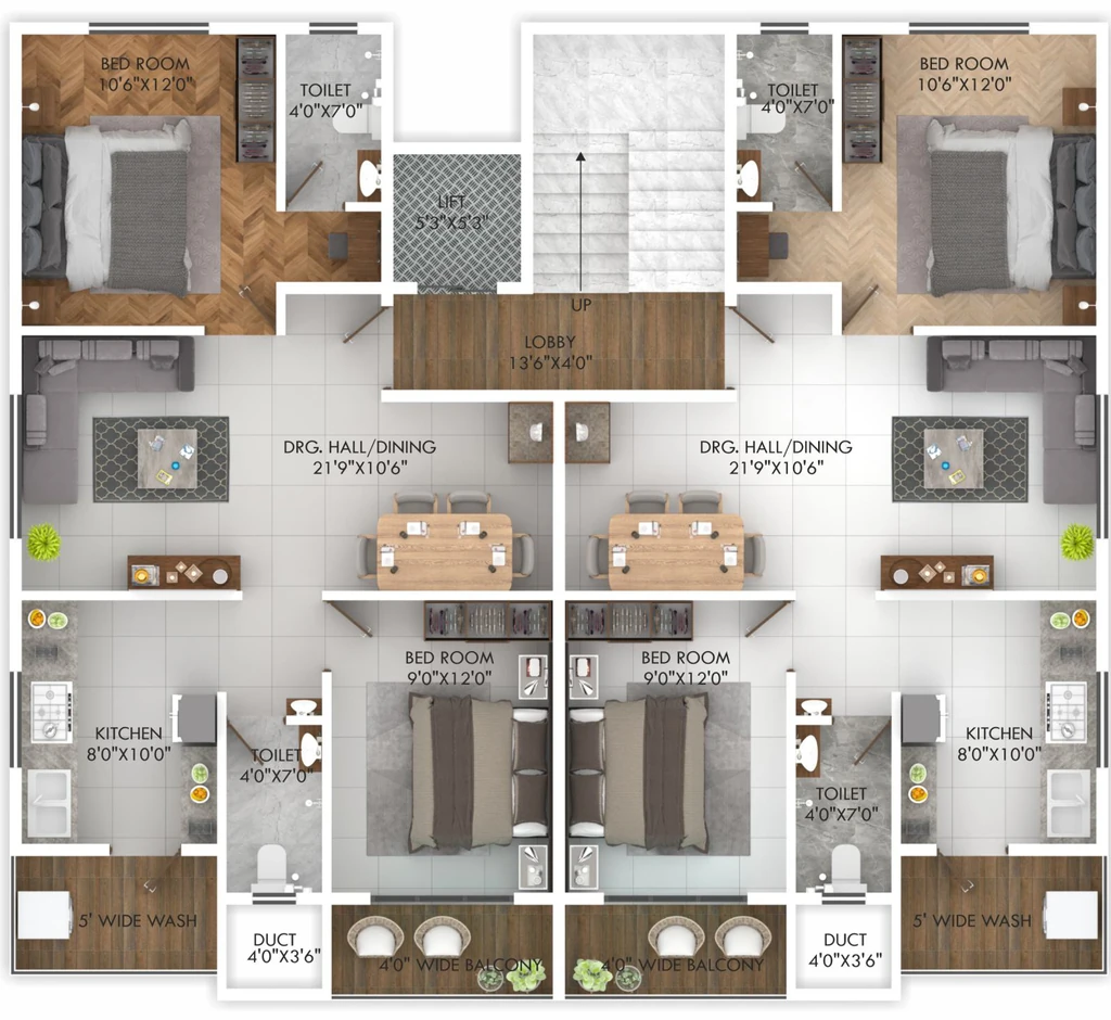Floor Plan of Dhwani Enclave 3 in Manewada, Nagpur - Image 332852