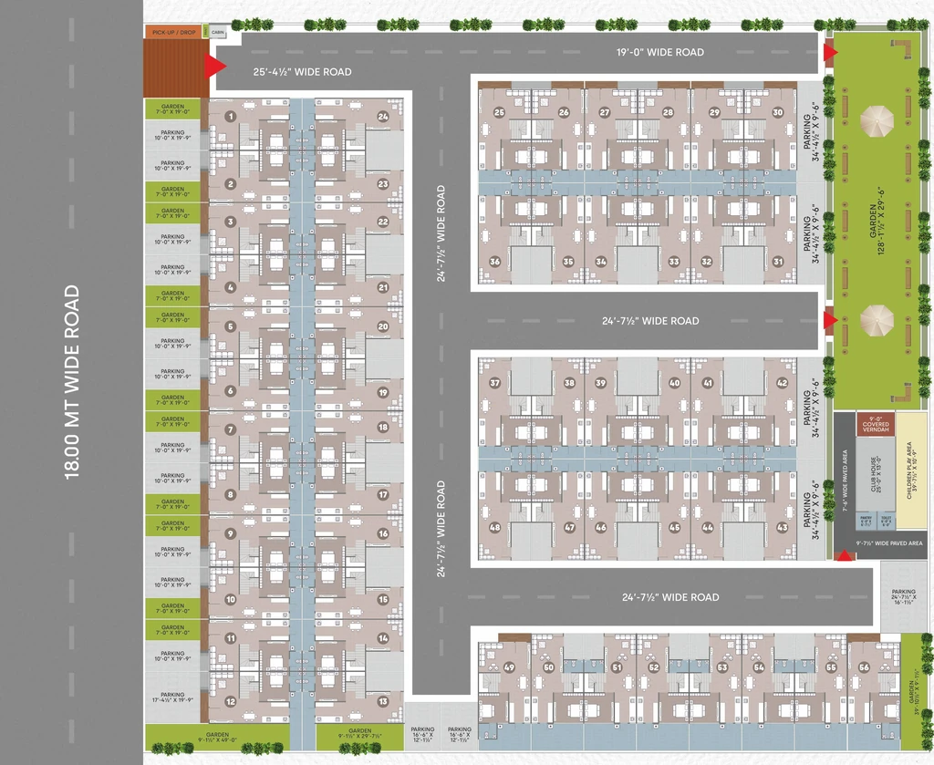 Master Plan of Rudra Kalhaar Bungalows in Vatva, Ahmedabad - Image 333220