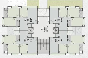 Floor Plan of Savya Skyz in Zundal, Ahmedabad - Image 333298