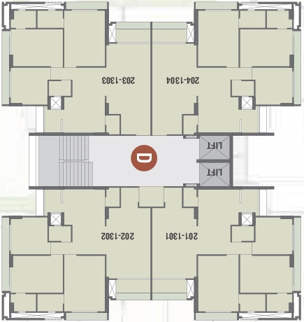Floor Plan of Aaryan Elara in Koba, Gandhinagar - Image 333524