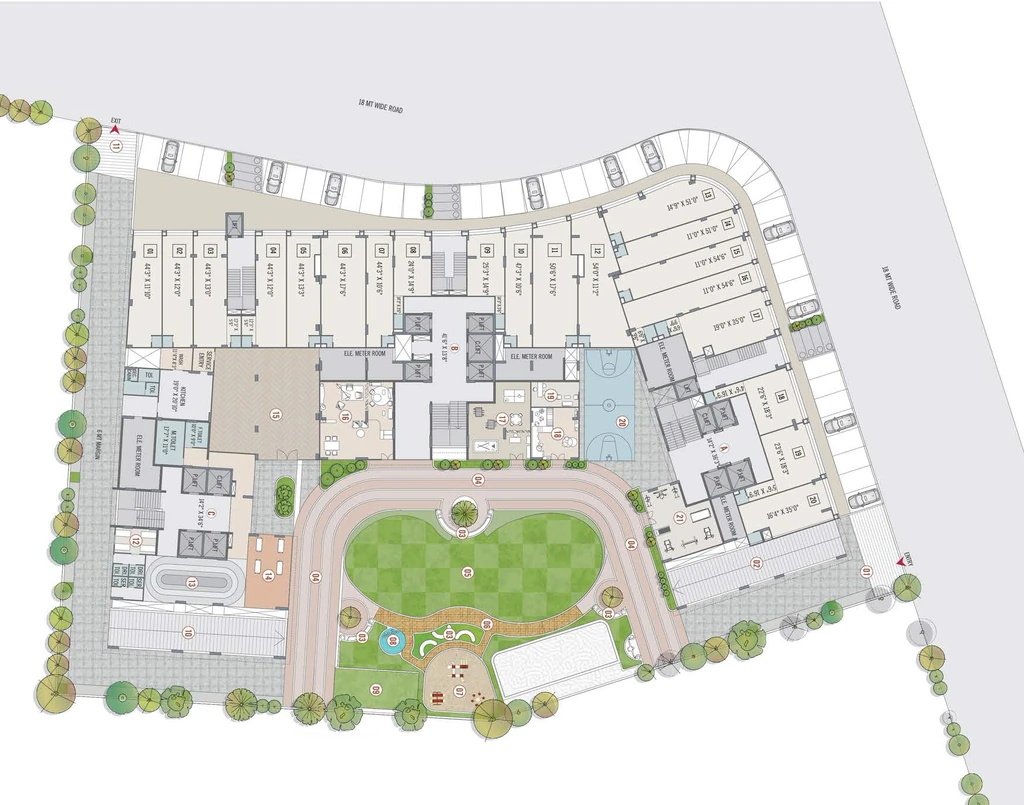 Master Plan of Aryan Solaris Residency in Naranpura, Ahmedabad - Image 333616