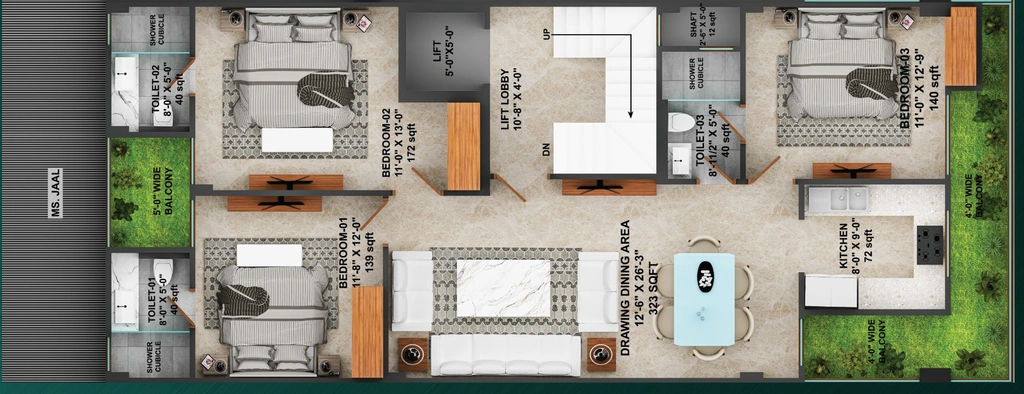 3 BHK Flat in Horizon Floors Sector 99 in Sector 99, Gurgaon - Image 879087